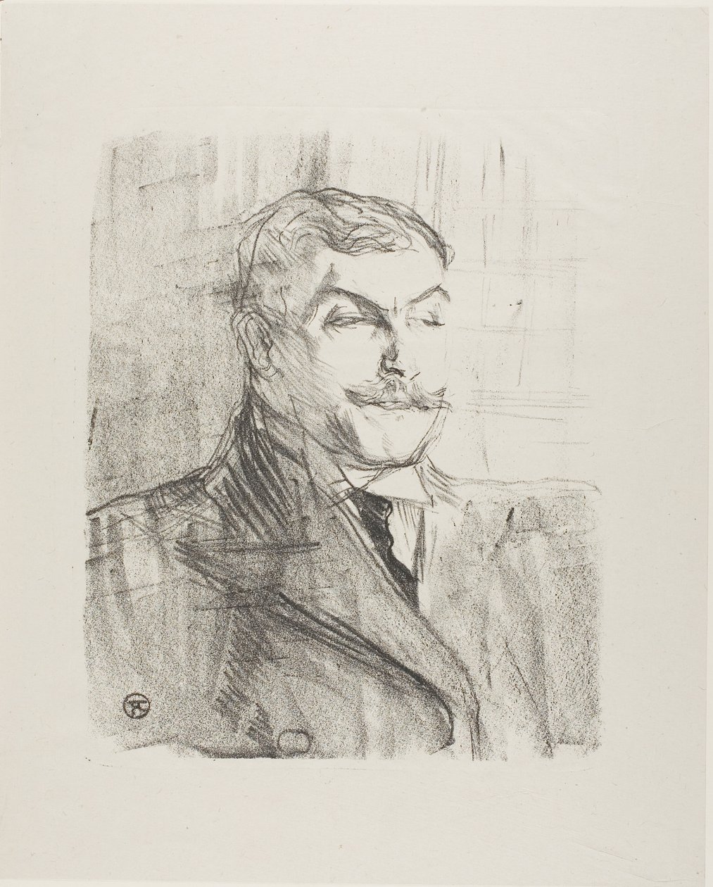 Lucien Guitry, från Treize Lithographies av Henri de Toulouse Lautrec