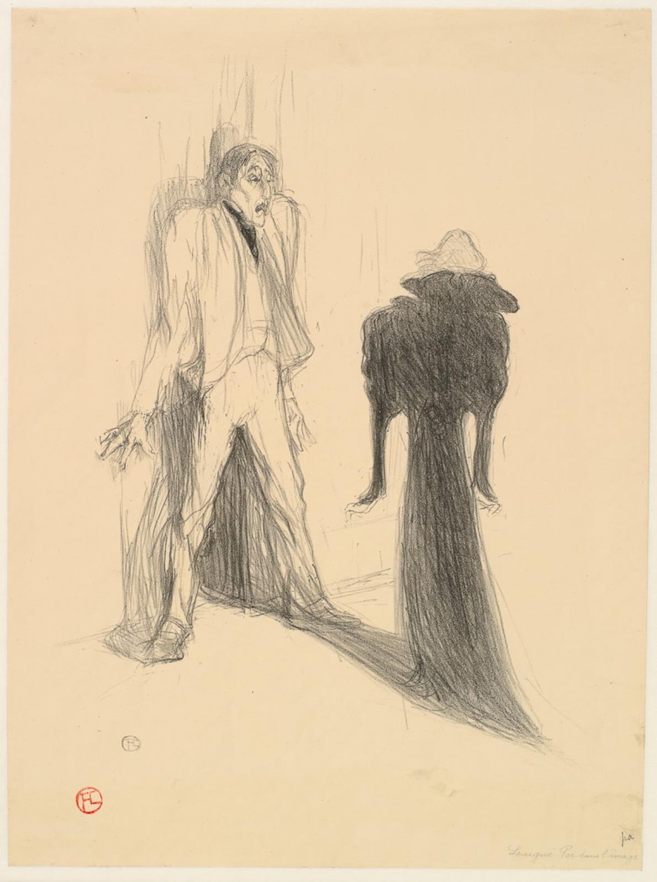 Lugné Poë och Berthe Bady i The Image av Henri de Toulouse Lautrec