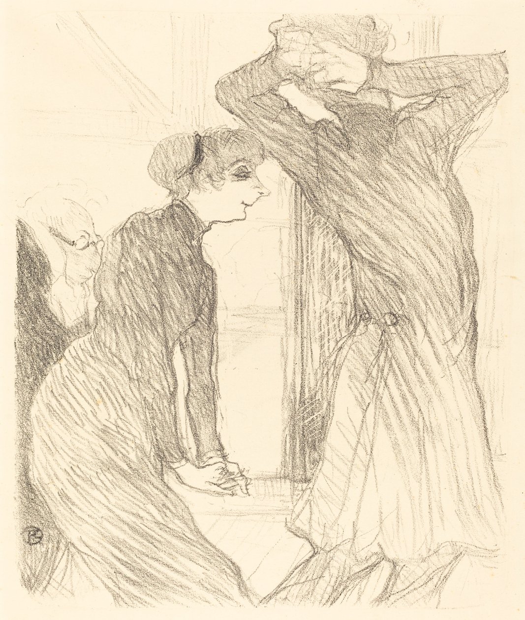 Lugne Poe och Baldy i "Above Human Forces" (Lugne Poe och Baldy i "Beyond Human Forces") av Henri de Toulouse Lautrec