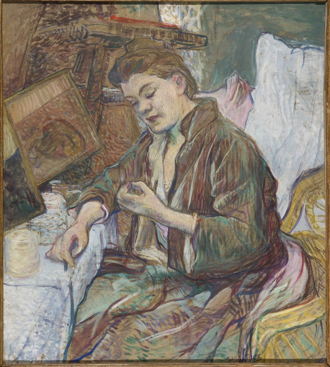 Madame Favre på hennes toalett, 1891 av Henri de Toulouse Lautrec