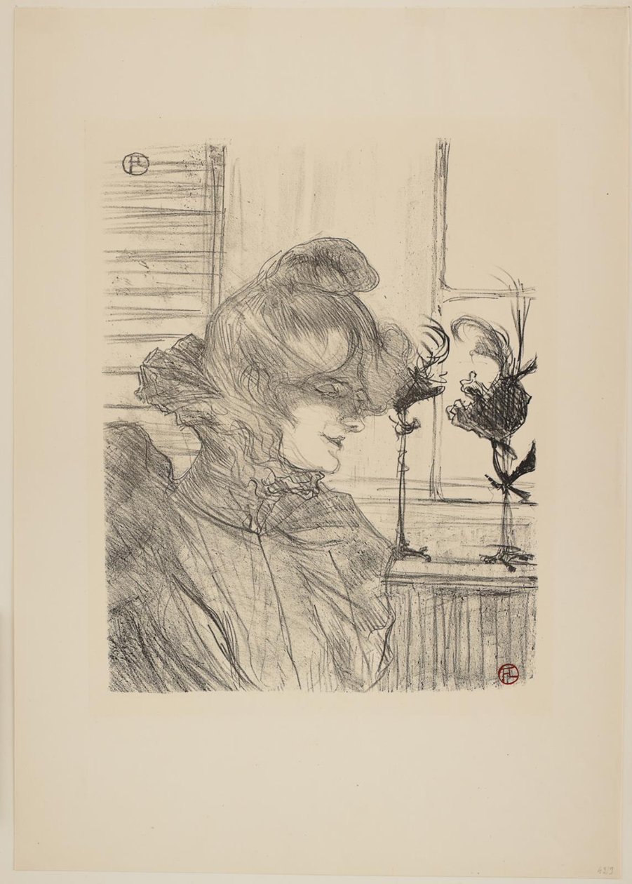 Madame Le Margoin, mjölnare av Henri de Toulouse Lautrec