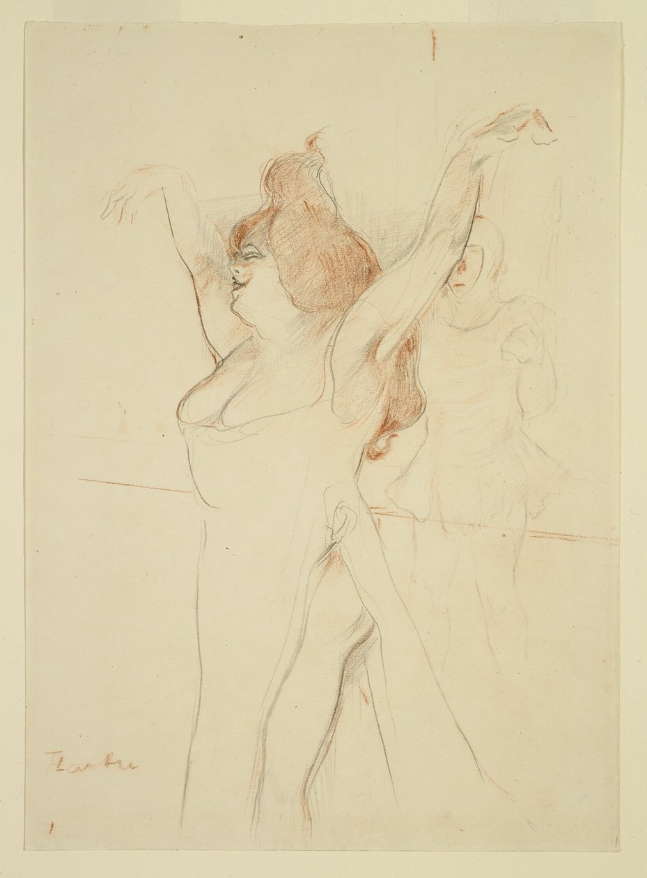 Mademoiselle Cocyle som Helena av Troja i La Belle Helene av Henri de Toulouse Lautrec