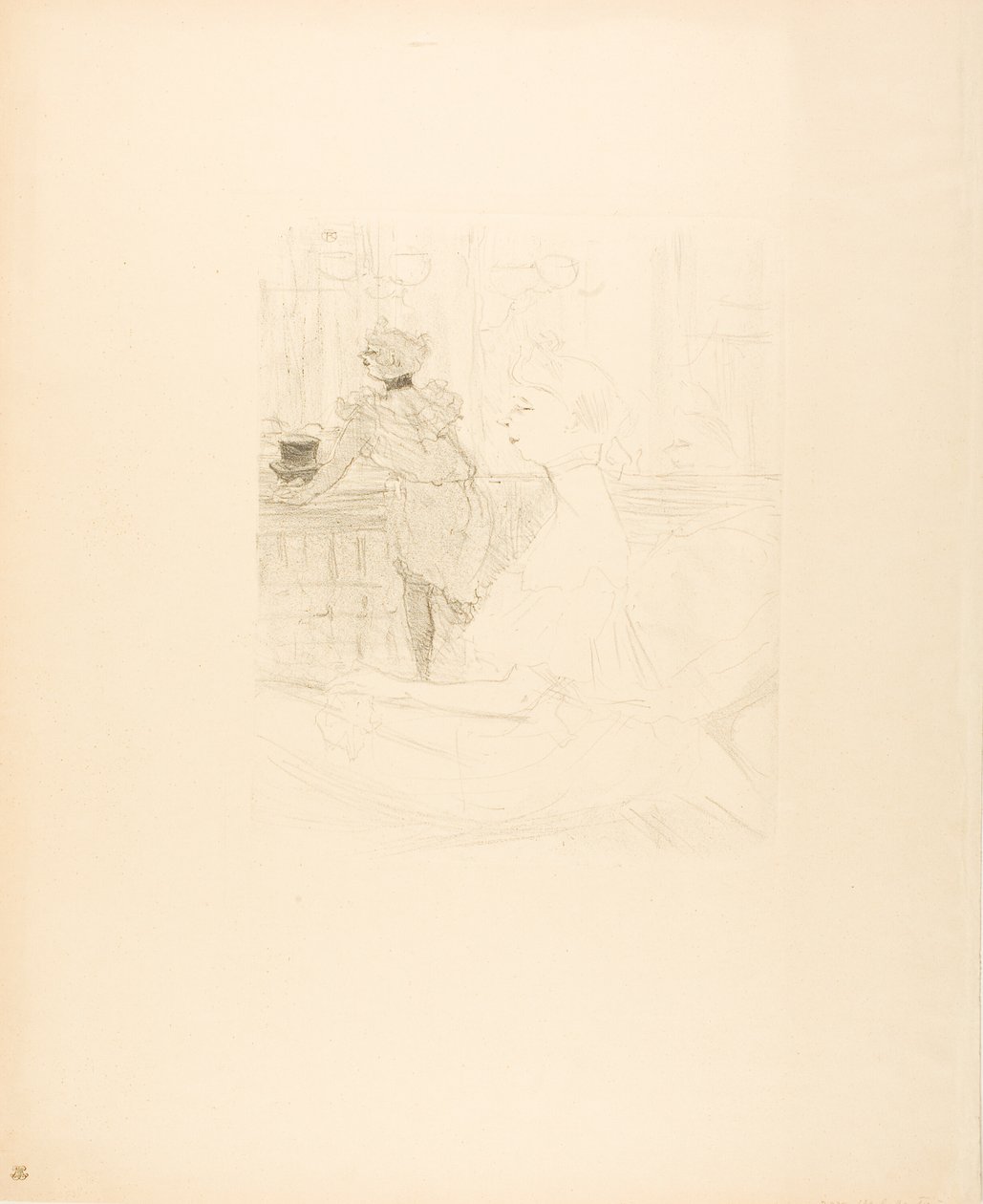 Fröken Leconte av Henri de Toulouse Lautrec
