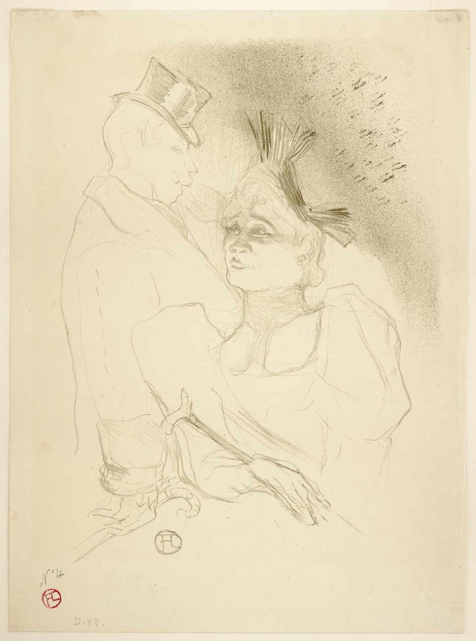 Fröken Lender och Baron av Henri de Toulouse Lautrec