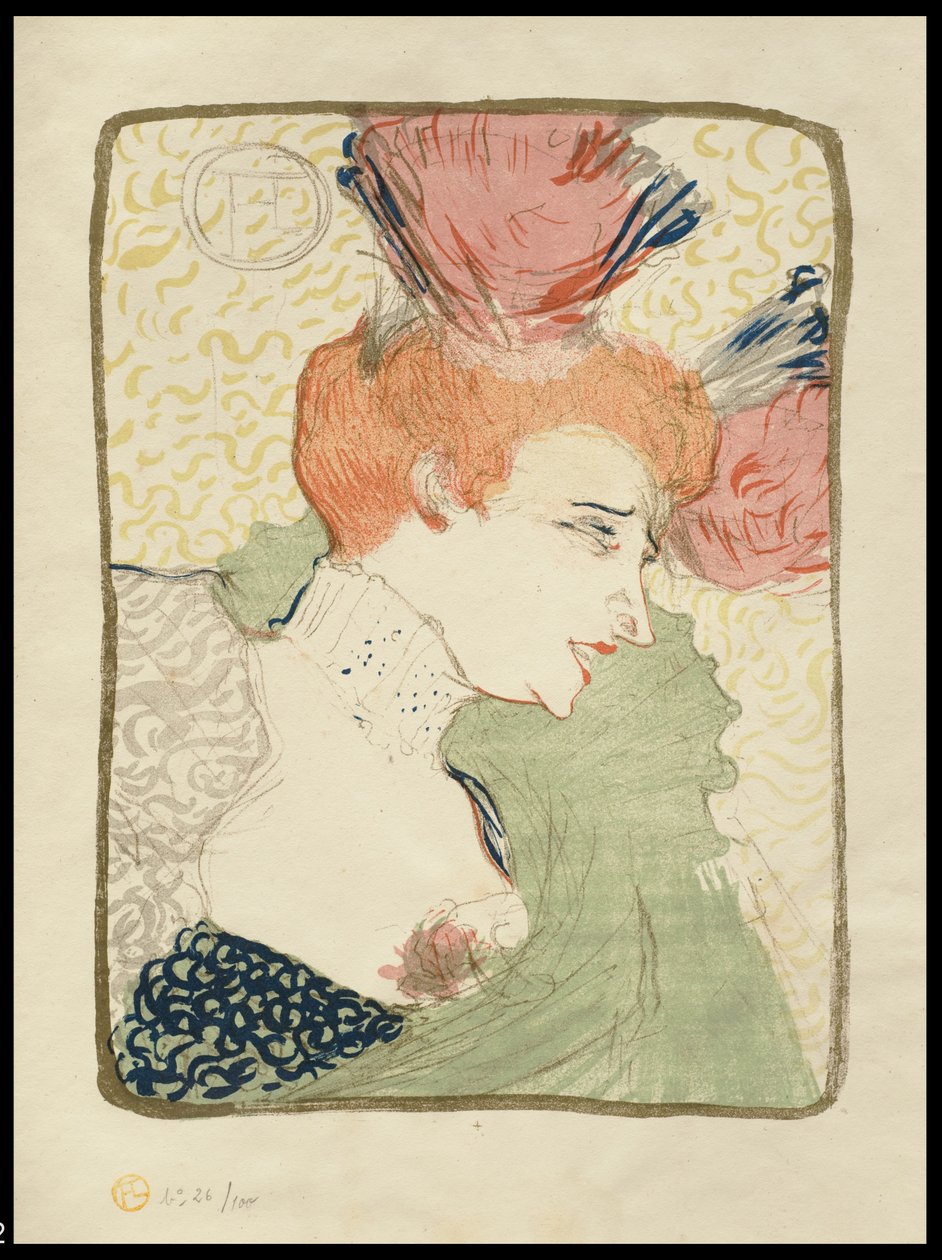 Mademoiselle Marcelle Lender, bystlängd, 1895 av Henri de Toulouse Lautrec
