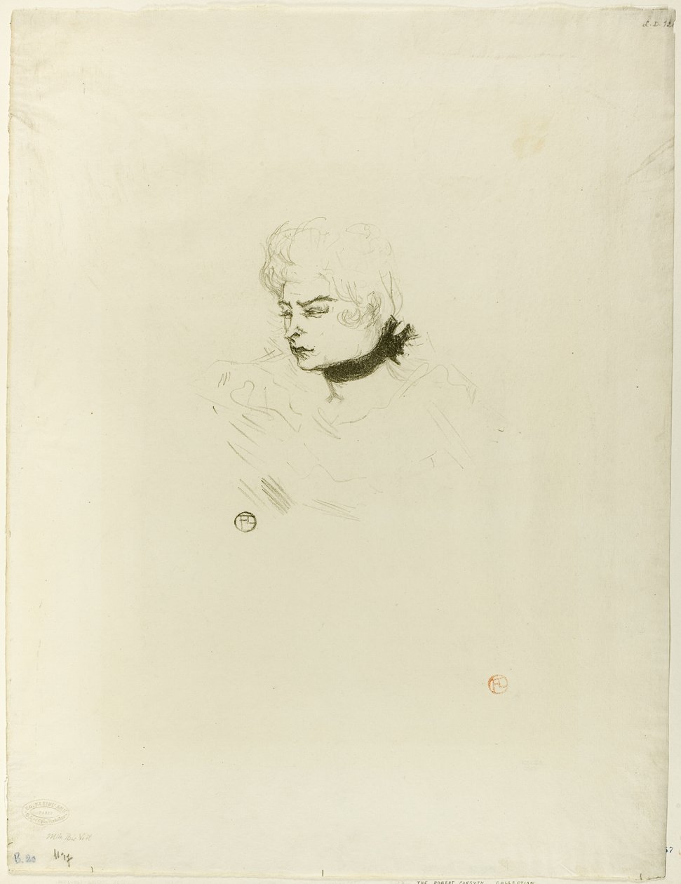 Mademoiselle Pois Vert av Henri de Toulouse Lautrec