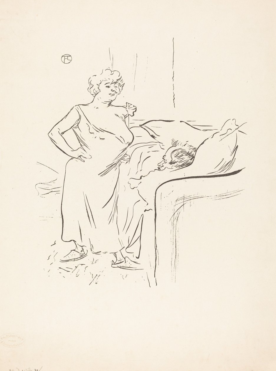 Man och kvinna. av Henri de Toulouse Lautrec