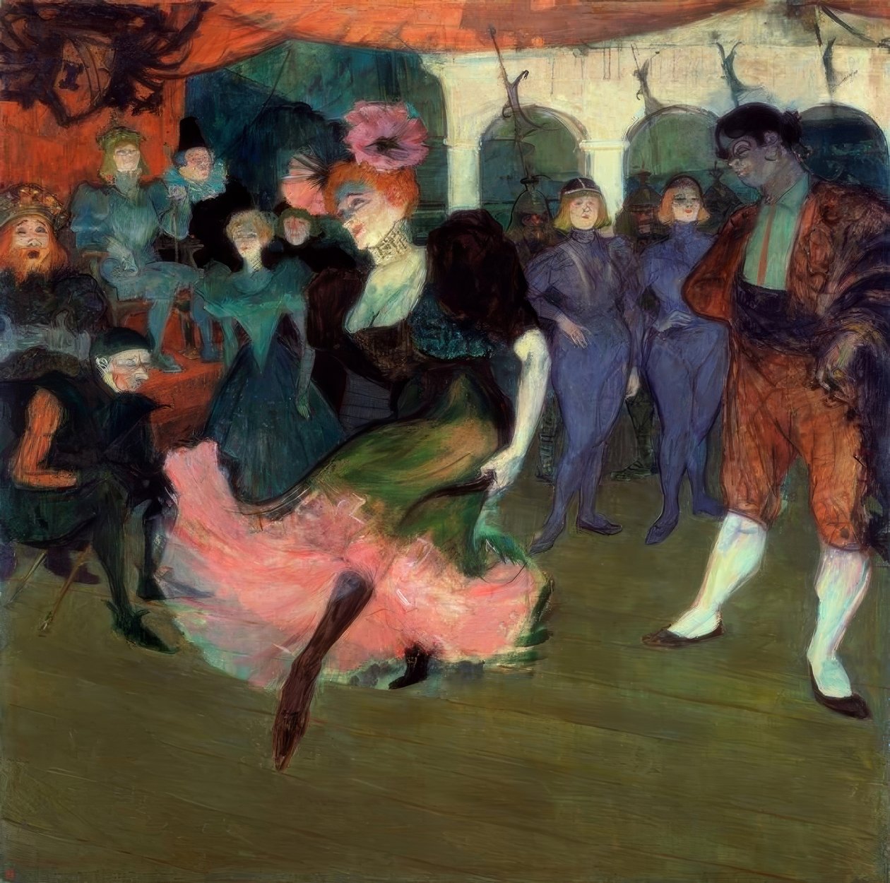 Marcelle Lender dansar Chilperics bolero av Henri de Toulouse Lautrec