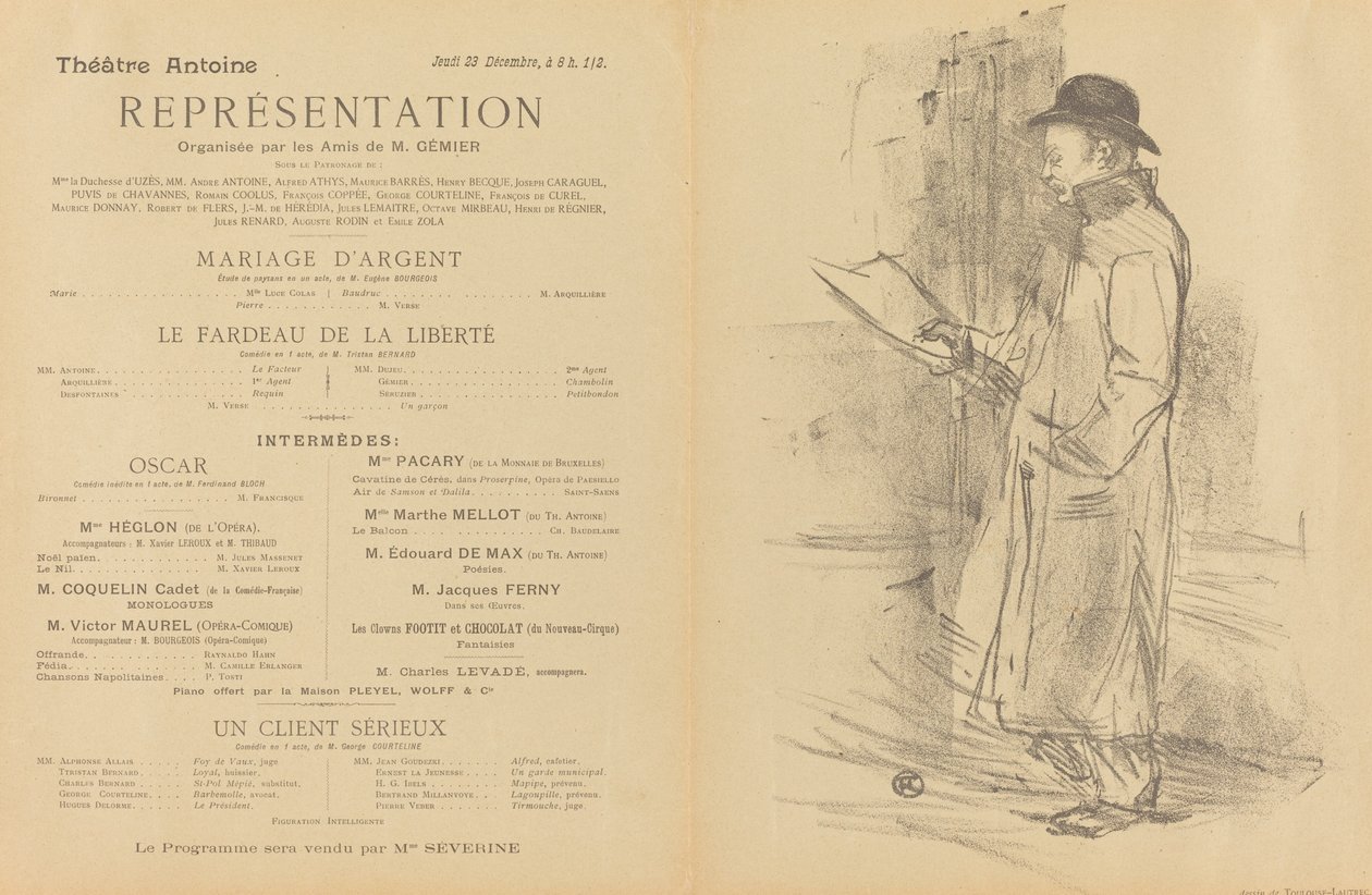 Silverbröllop; Frihetens börda; En seriös kund [front] av Henri de Toulouse Lautrec