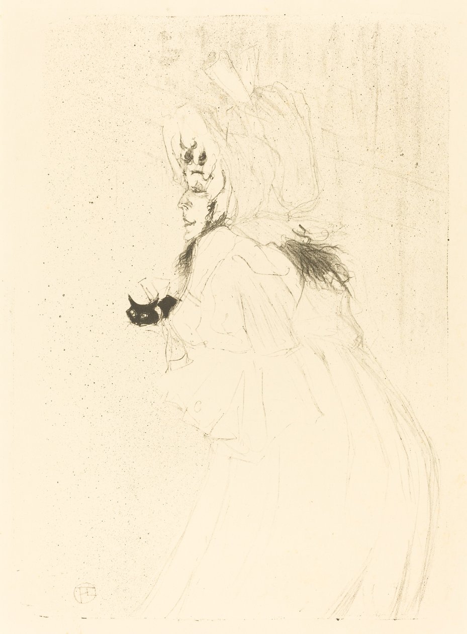 May Belfort Bowing (fröken May Belfort-hälsning) av Henri de Toulouse Lautrec