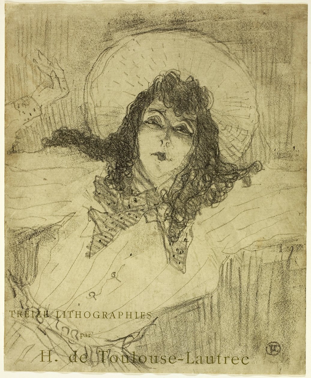 May Belfort, från Treize Lithographies av Henri de Toulouse Lautrec