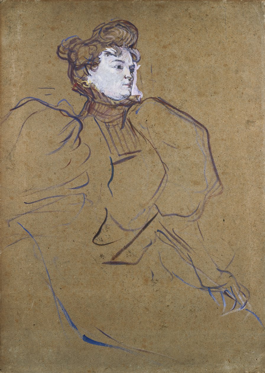 Misia Natanson, ca 1897 av Henri de Toulouse Lautrec