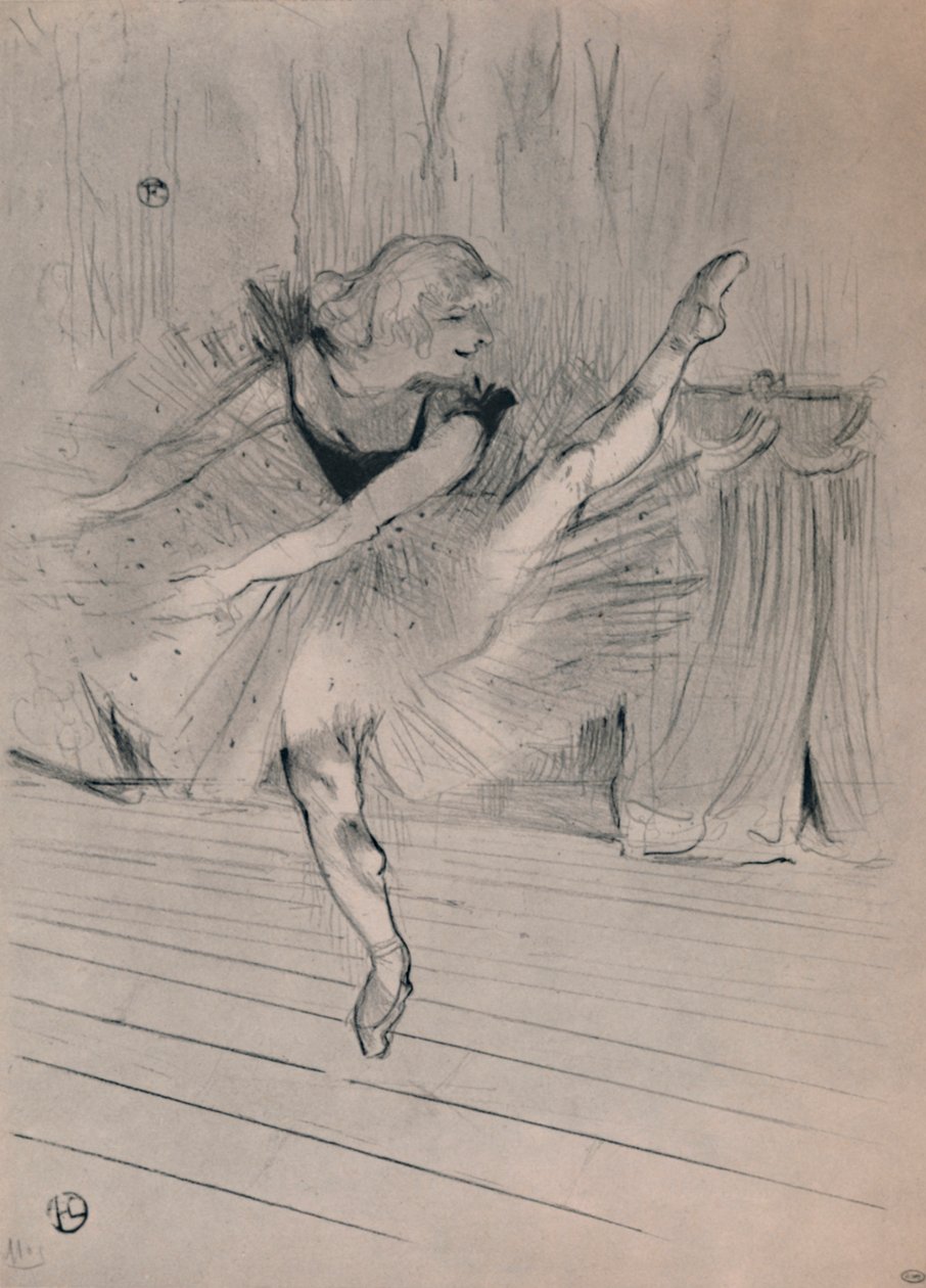 Miss Ida Heath, engelsk dansare, ca 1894, 1946. av Henri de Toulouse Lautrec