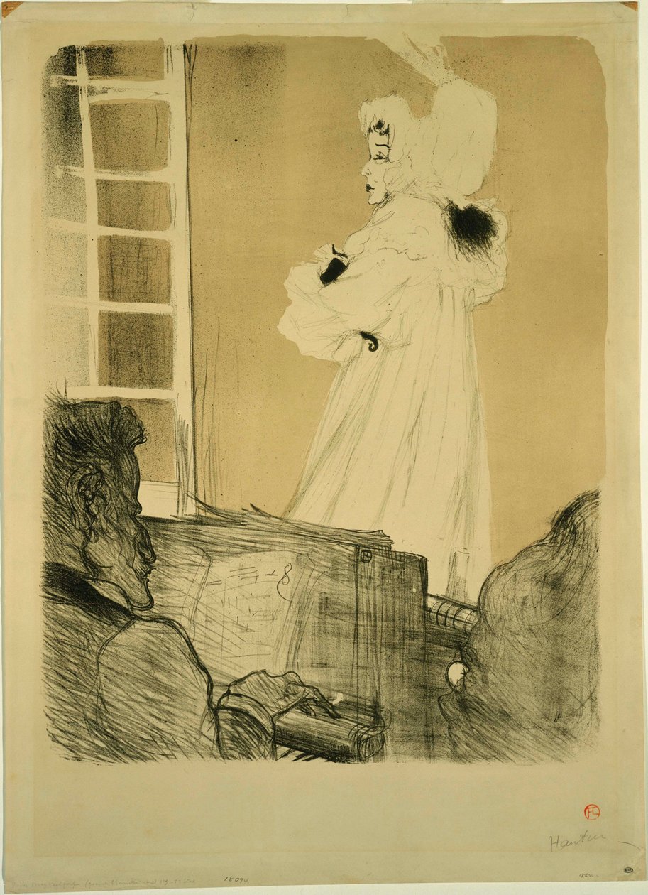 Miss May Belfort (delstat I) av Henri de Toulouse Lautrec
