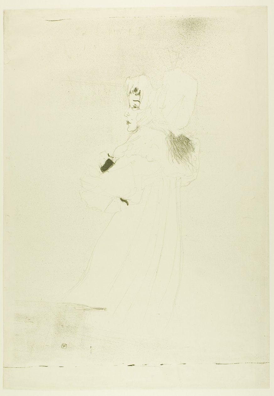 Miss May Belfort (stor tallrik) av Henri de Toulouse Lautrec