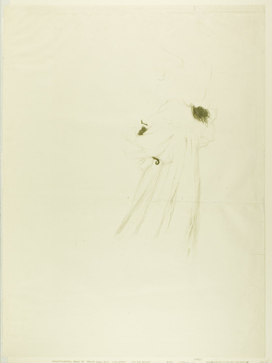Miss May Belfort (stor tallrik) av Henri de Toulouse Lautrec