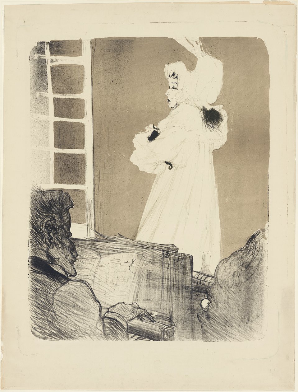 Miss May Belfort (stor tallrik) av Henri de Toulouse Lautrec
