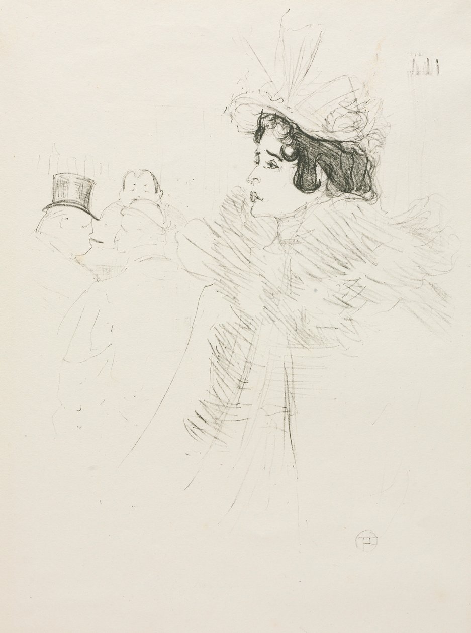 Miss May Belfort, 1895. av Henri de Toulouse Lautrec