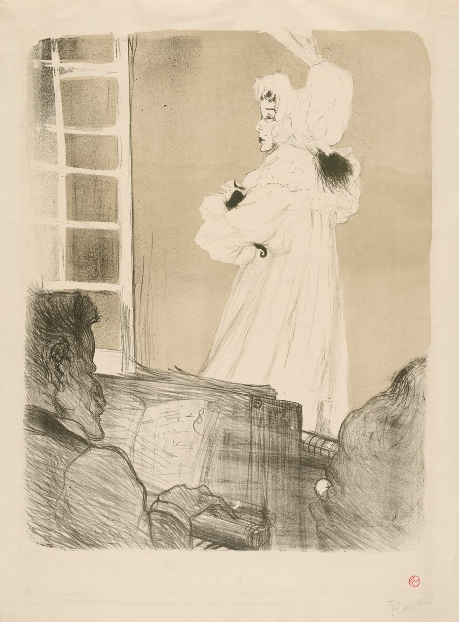 Miss May Belfort, 1895. av Henri de Toulouse Lautrec