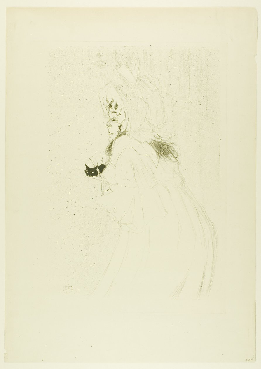 Miss May Belfort tar en pilbåge av Henri de Toulouse Lautrec