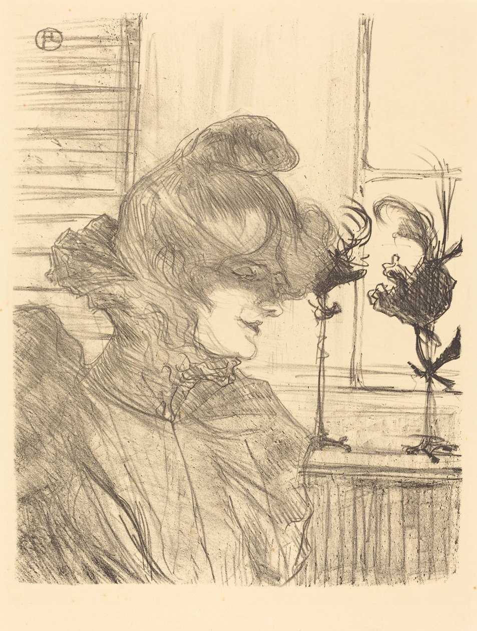 Mme Le Marguoin, Milliner Mme Le Marguoin, Miller, 1900. av Henri de Toulouse Lautrec