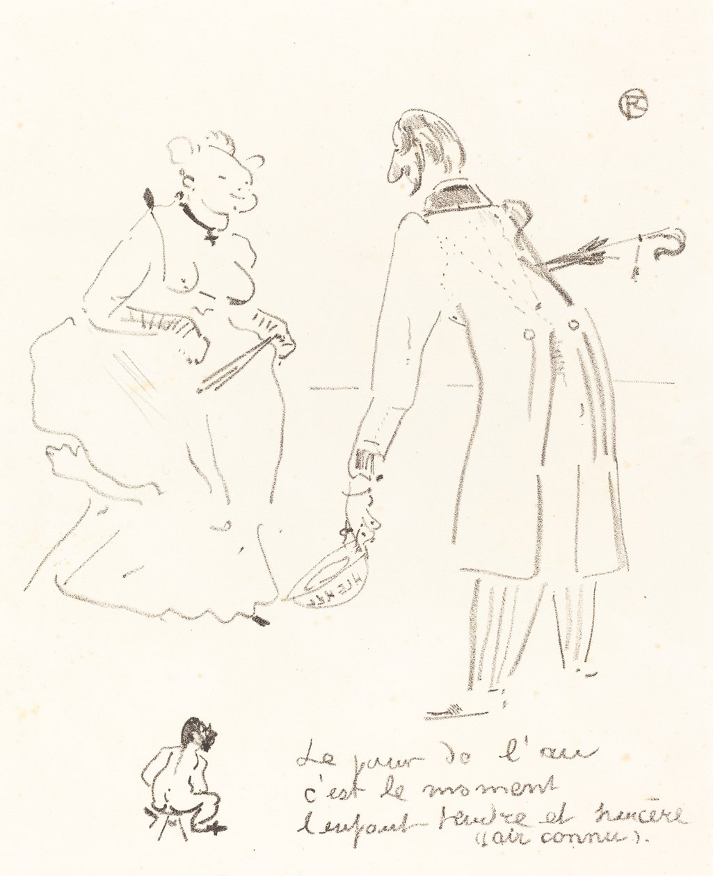 Nyårshälsning av Henri de Toulouse Lautrec