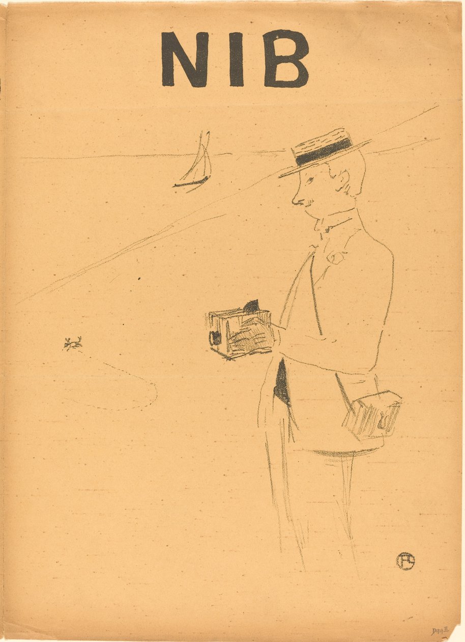 Nib eller amatörfotografen [höger fram] av Henri de Toulouse Lautrec