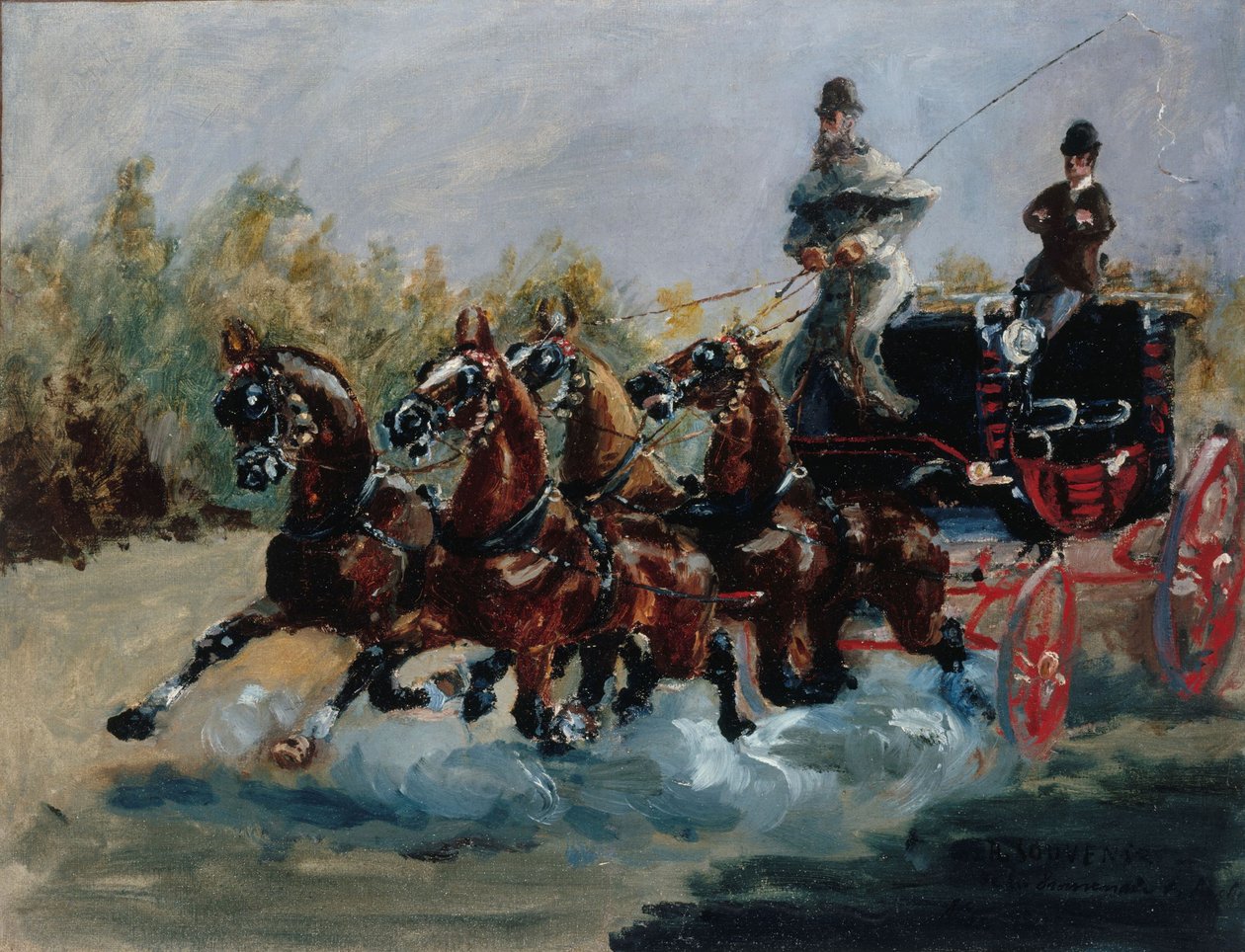 Trevligt, på Promenade des Anglais av Henri de Toulouse Lautrec