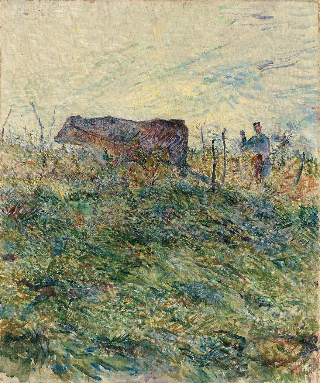 Plöjning i vingården, 1883 av Henri de Toulouse Lautrec