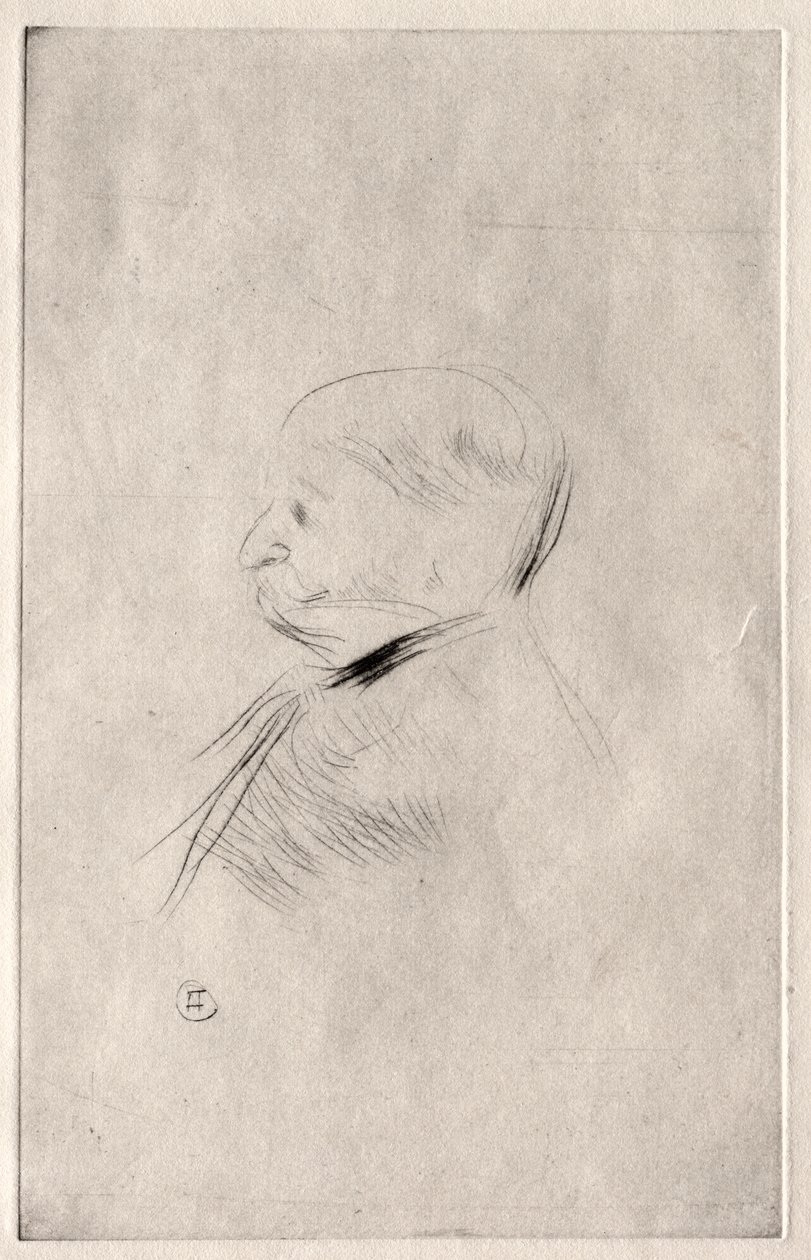 Porträtt av M.X. av Henri de Toulouse Lautrec