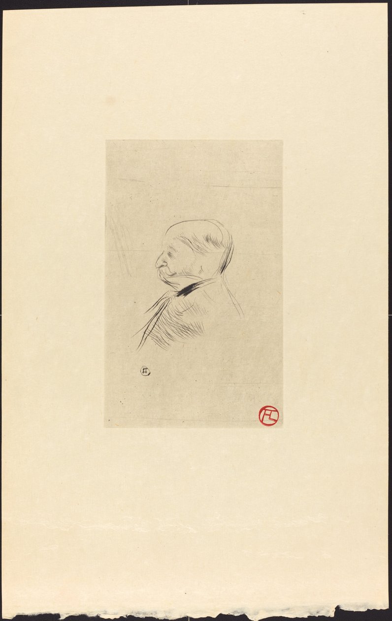 Porträtt av Mr. X av Henri de Toulouse Lautrec