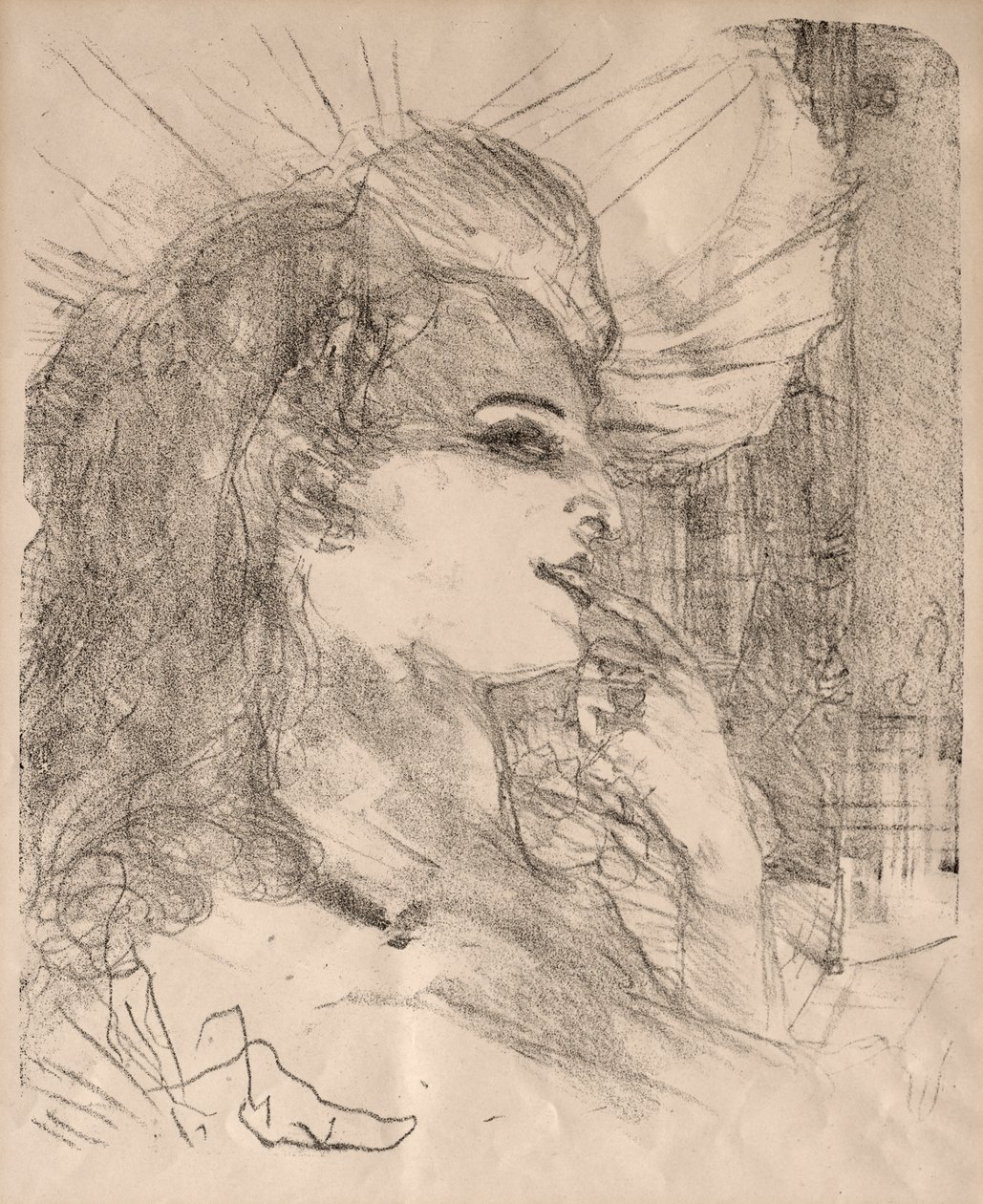 Porträtt av skådespelare och skådespelerskor: Tretton litografier: Anna Held av Henri de Toulouse Lautrec