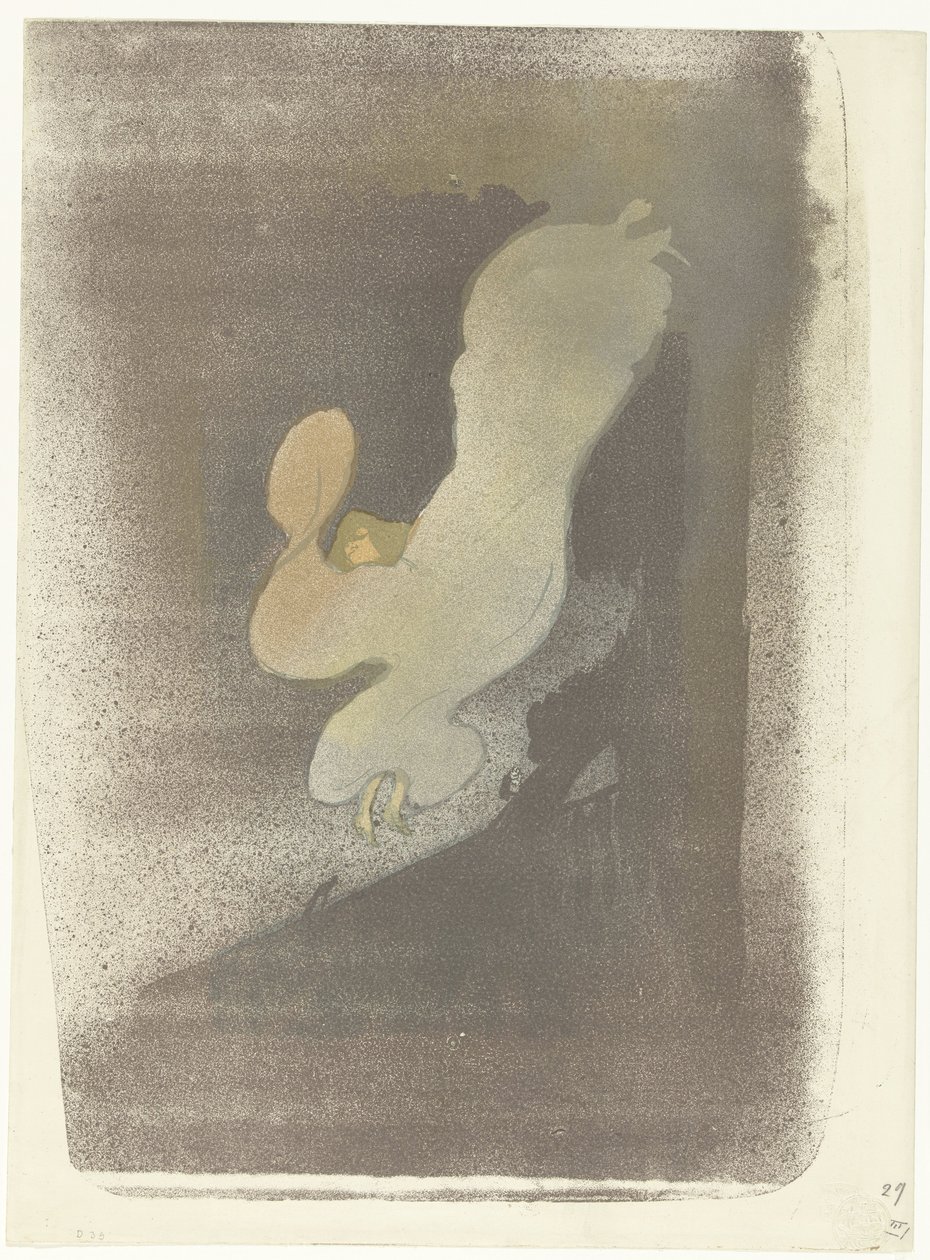 Porträtt av dansaren Loie Fuller under en föreställning Miss Loie Fuller av Henri de Toulouse Lautrec