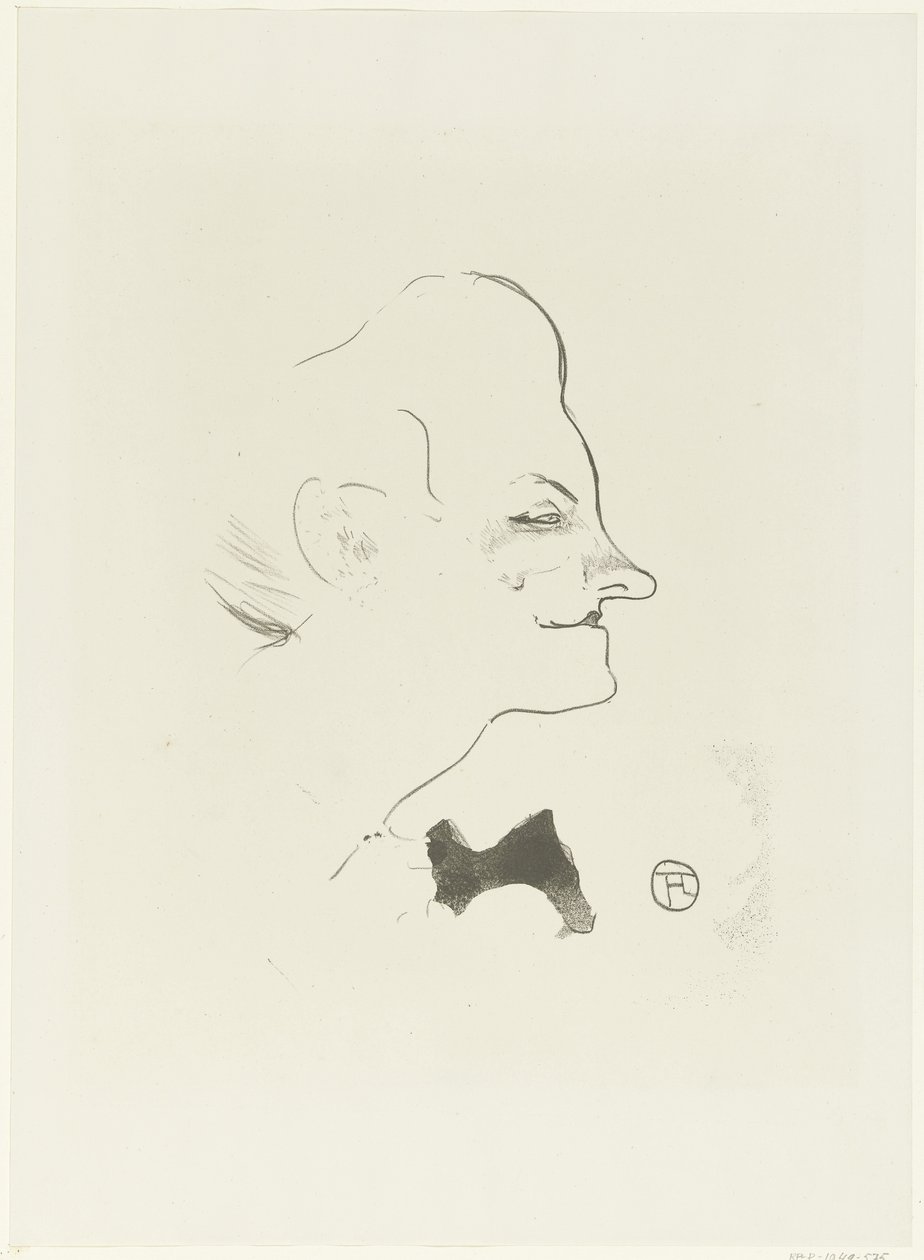 Porträtt av sångerskan Yvette Gilbert Yvette Gilbert Le Cafe Concert (serietitel) av Henri de Toulouse Lautrec