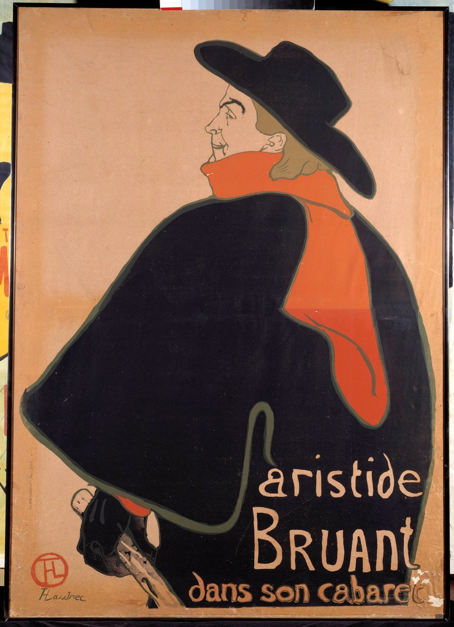 Affisch föreställande Aristide Sparrow (1851-1925) i sin kabaré. Litografi av Henri de Toulouse-Lautrec (Toulouse Lautrec) (1864-1901). 1893. Paris, Museum för affisch och reklam av Henri de Toulouse Lautrec