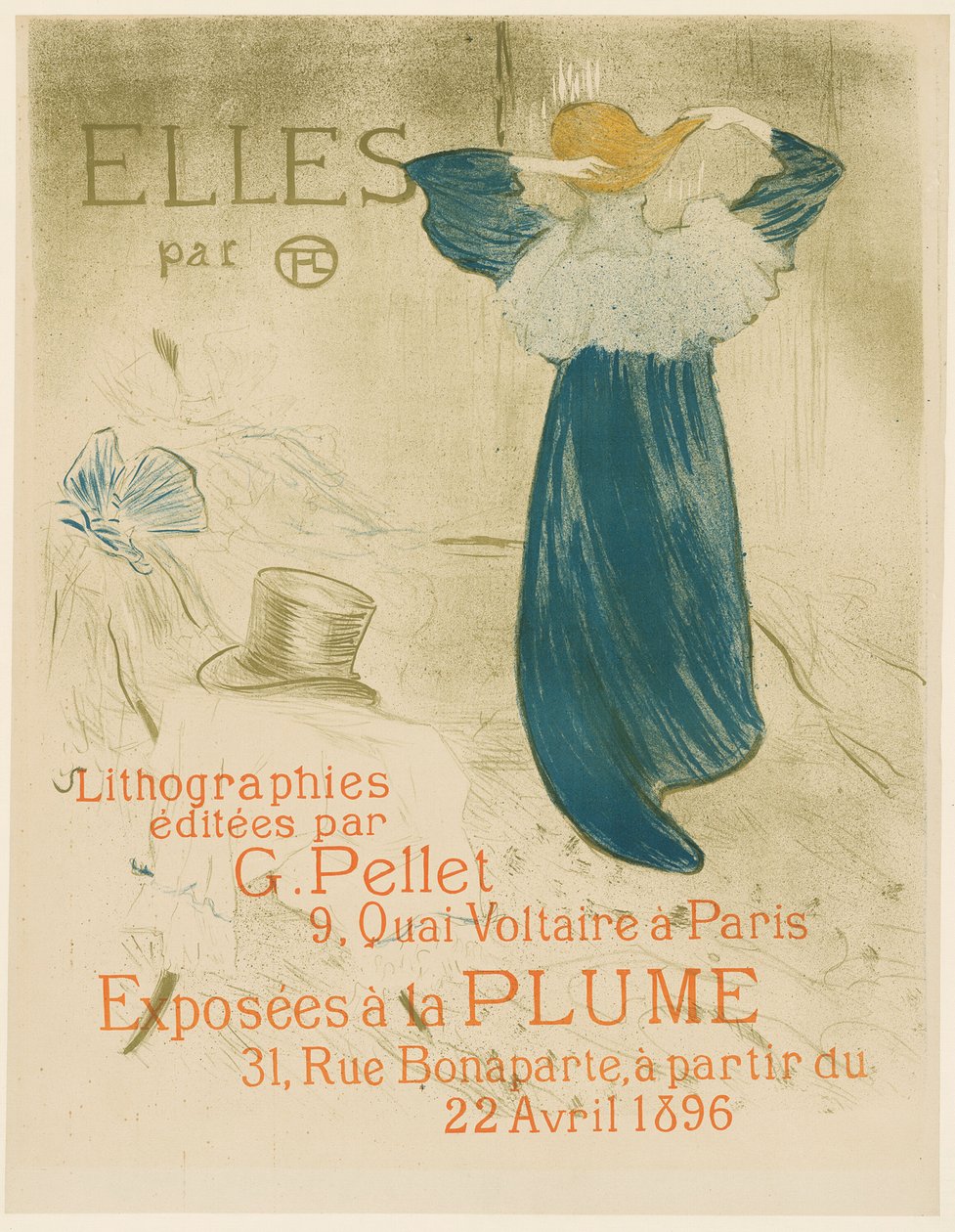 Affisch för Elles av Henri de Toulouse Lautrec