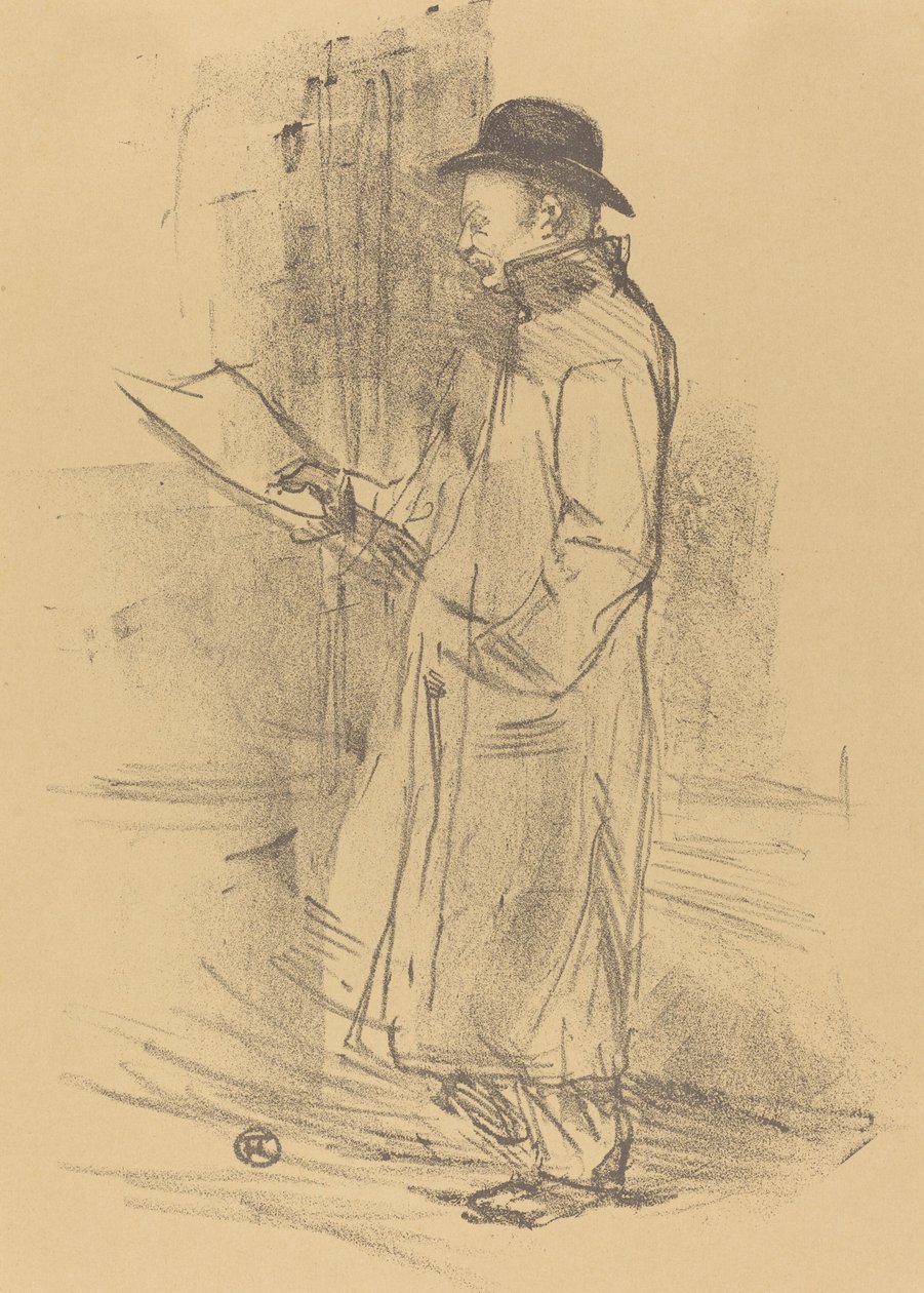 Program för "Benefice Gemier" (Programme du "Bénéfice Gemier") av Henri de Toulouse Lautrec