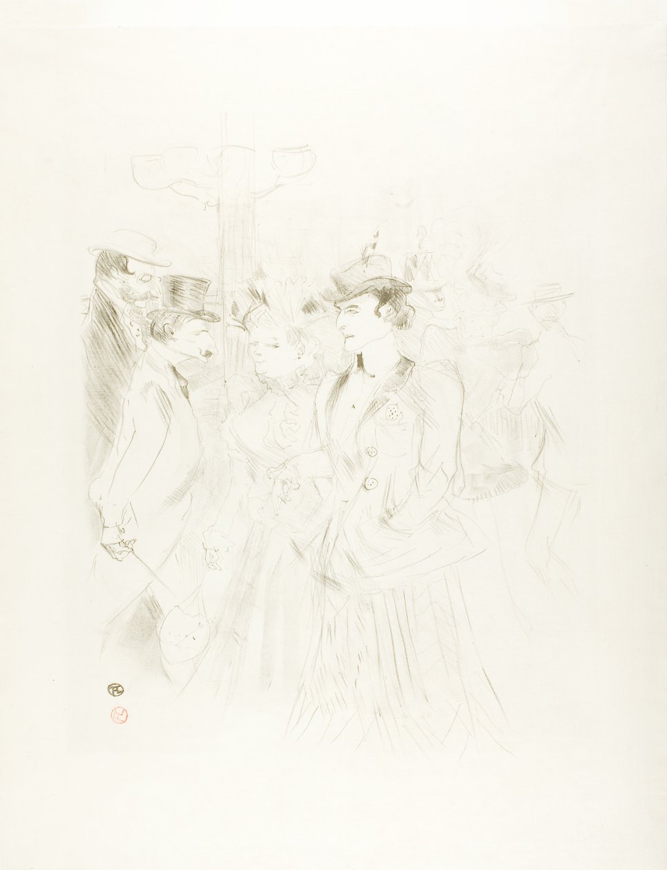 Promenad av Henri de Toulouse Lautrec