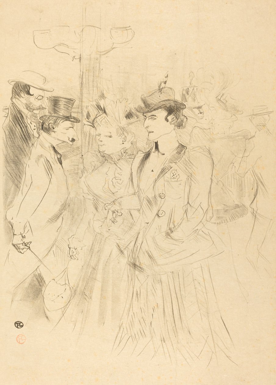 Promenade Promenade, 1899. av Henri de Toulouse Lautrec