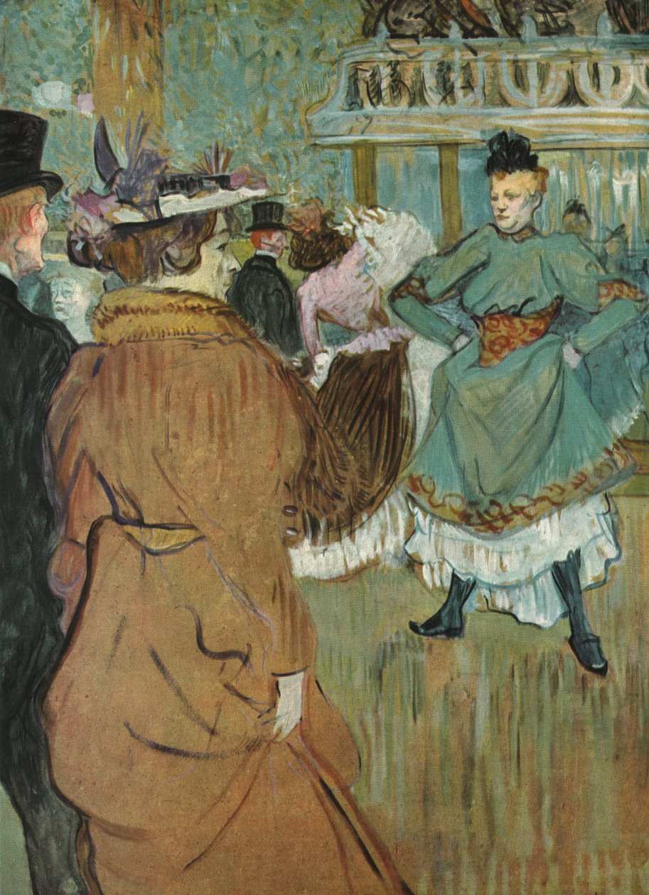 "Quadrille at the Moulin Rouge", 1892, 1952. av Henri de Toulouse Lautrec