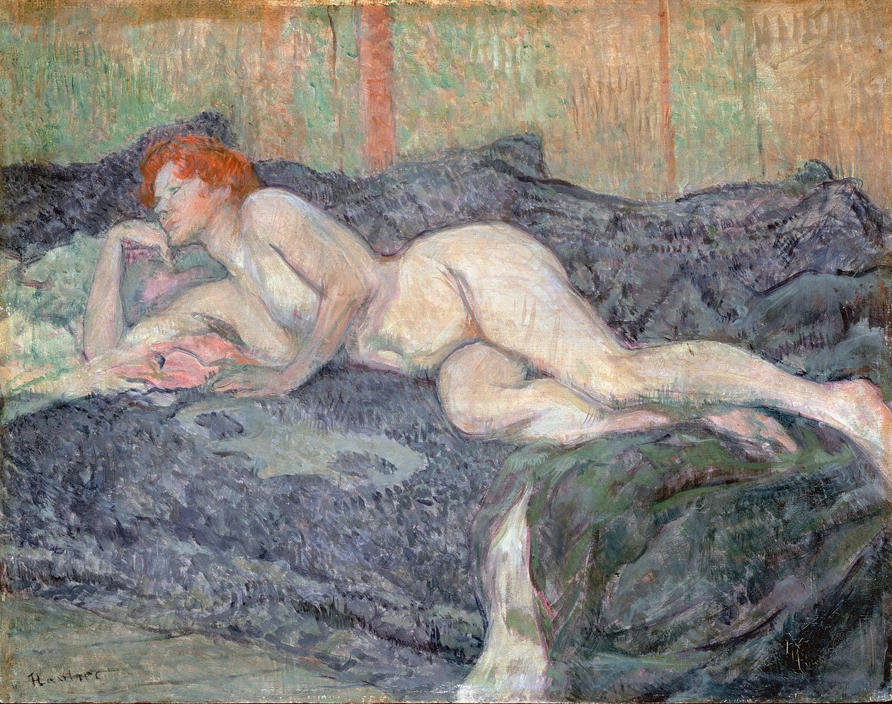 Liggande naken, 1897 av Henri de Toulouse Lautrec