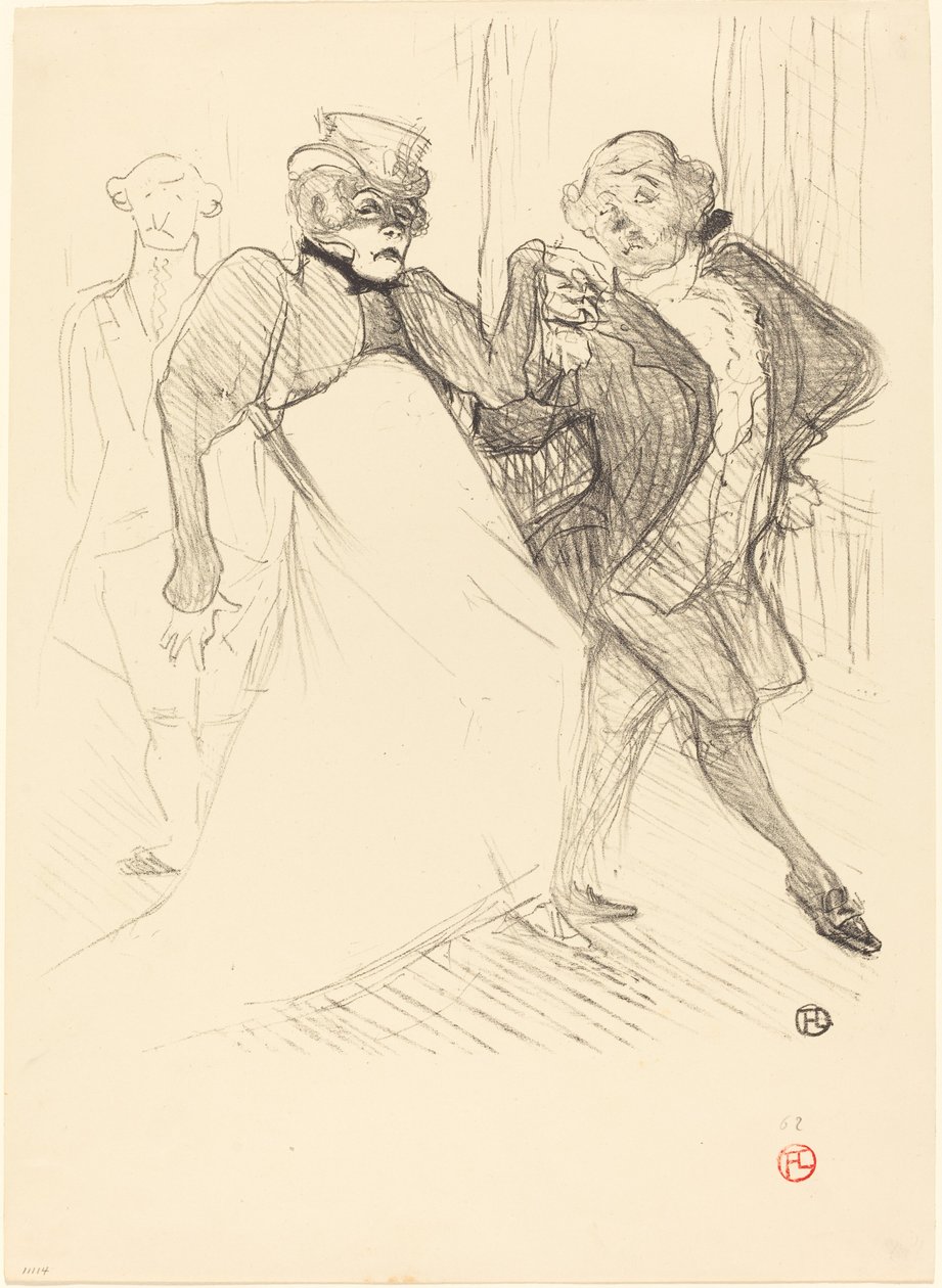 Rejane och Galipaux i Madame Sans-Gêne Réjane och Galipaux i Madame..., 1894. av Henri de Toulouse Lautrec