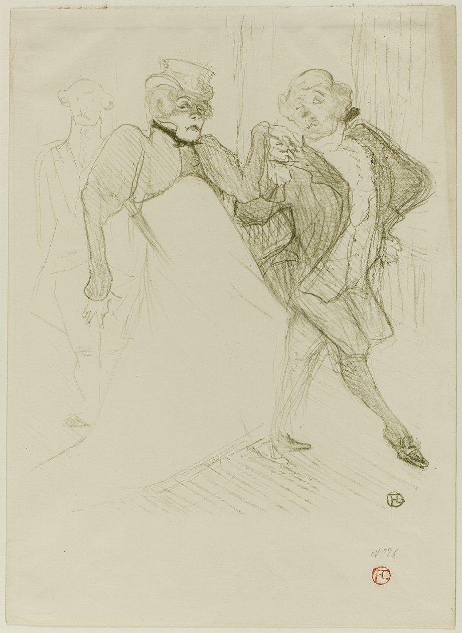 Réjane och Galipaux, i Madame Sans-Gêne av Henri de Toulouse Lautrec