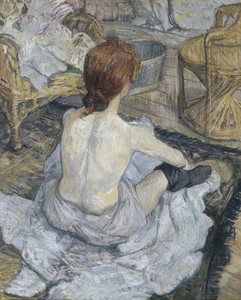 Rousse, även känd som La Toilette av Henri de Toulouse Lautrec