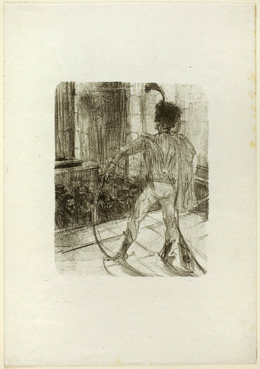 Schlomé Fuss i synagogan, från Au Pied du Sinaï av Henri de Toulouse Lautrec