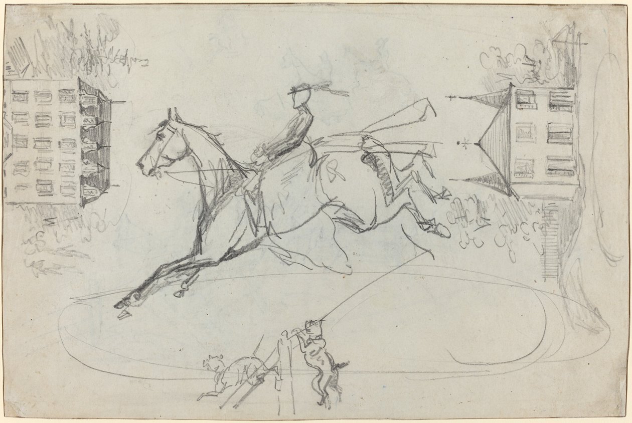 Skissblad, ca. 1881. av Henri de Toulouse Lautrec