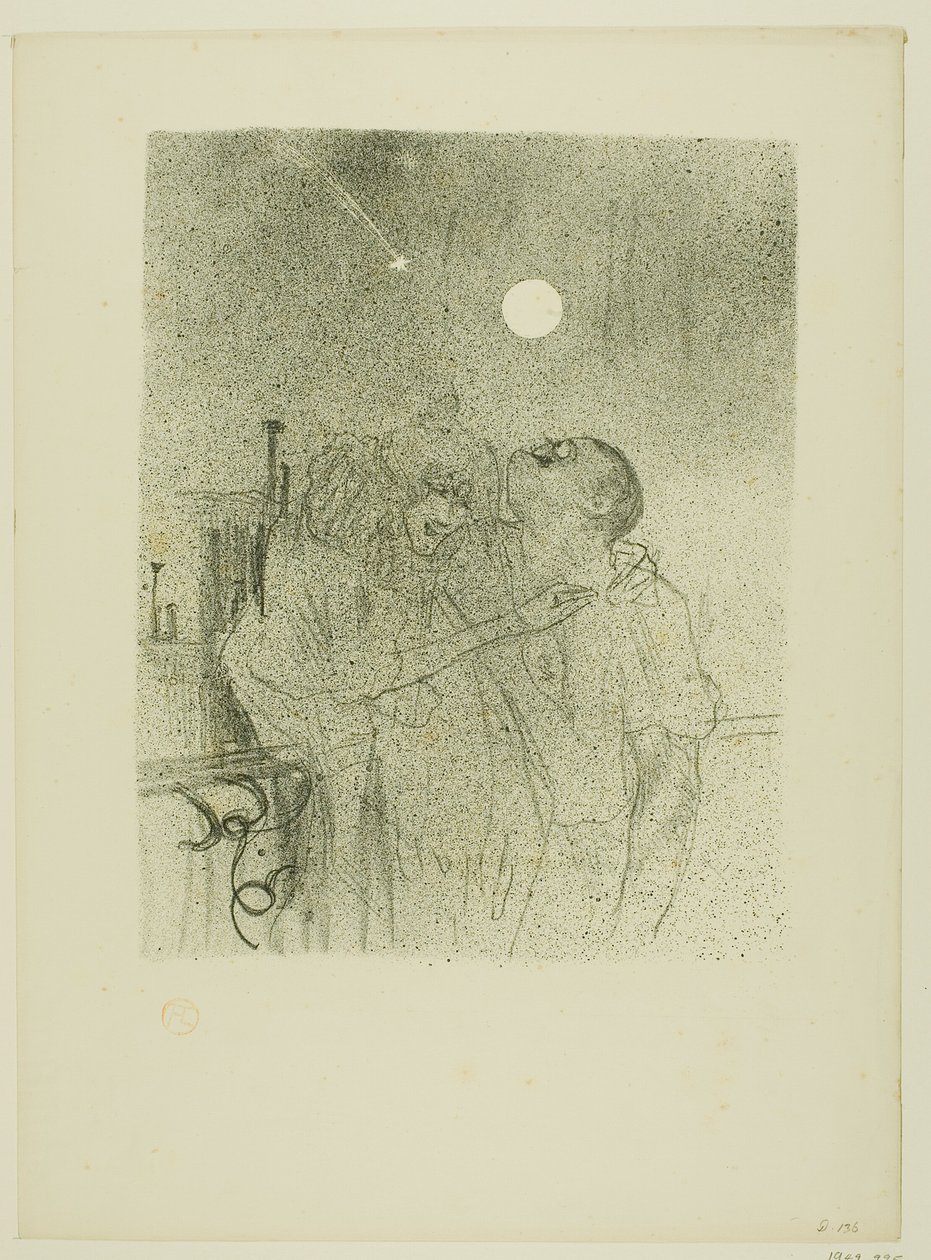 Shooting Stars, från Melodies av Désiré Dihau av Henri de Toulouse Lautrec