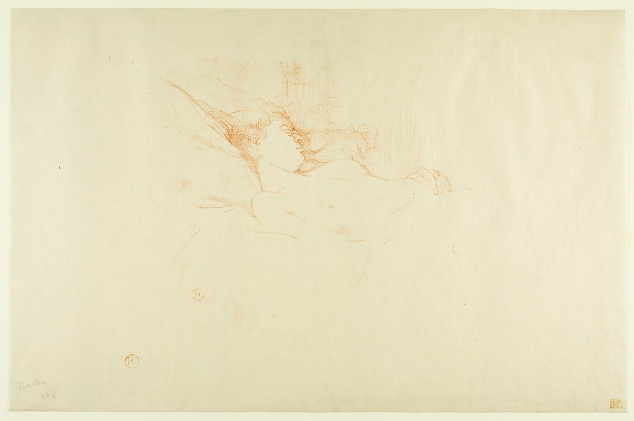Sova av Henri de Toulouse Lautrec