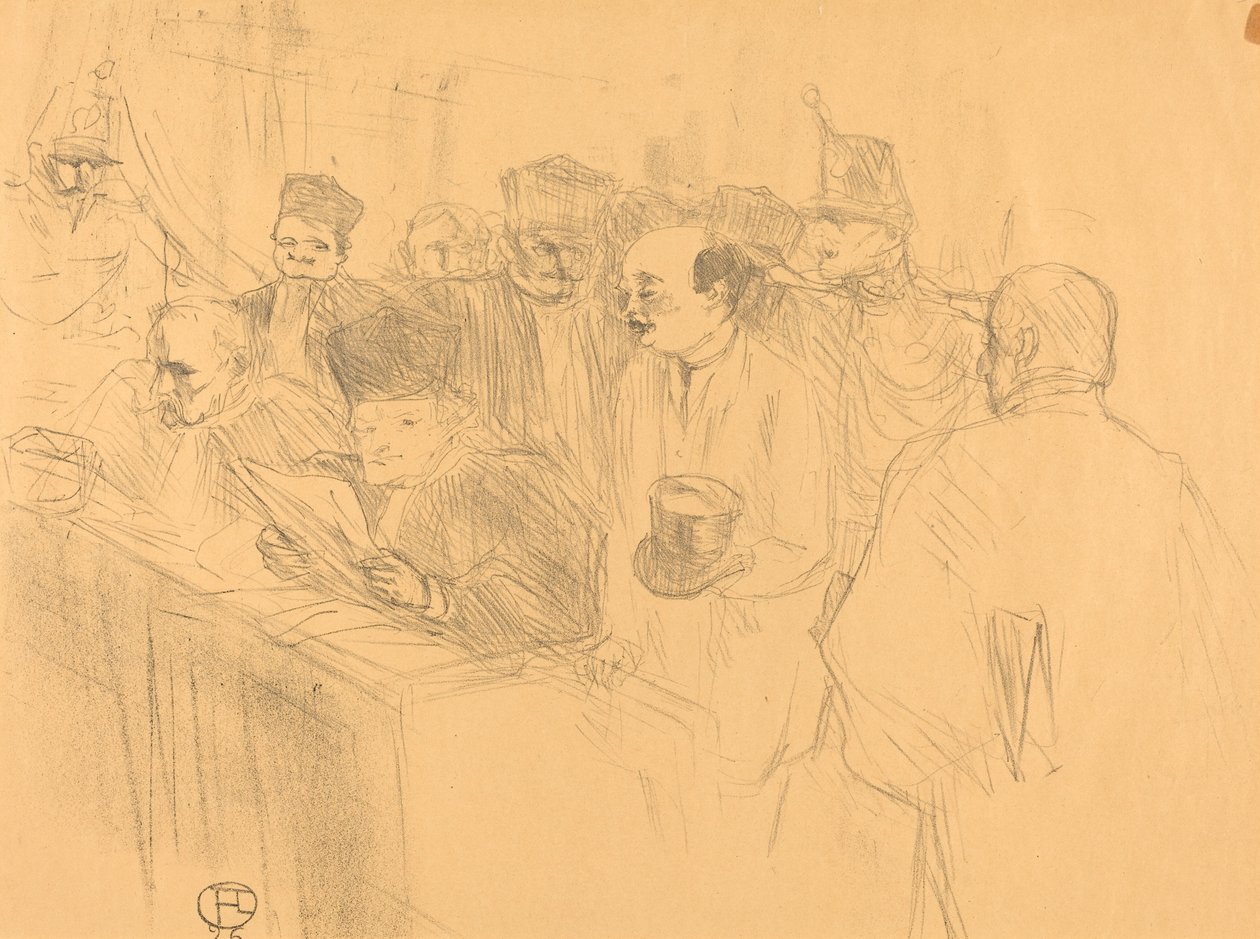 Soudais Deposition av Henri de Toulouse Lautrec