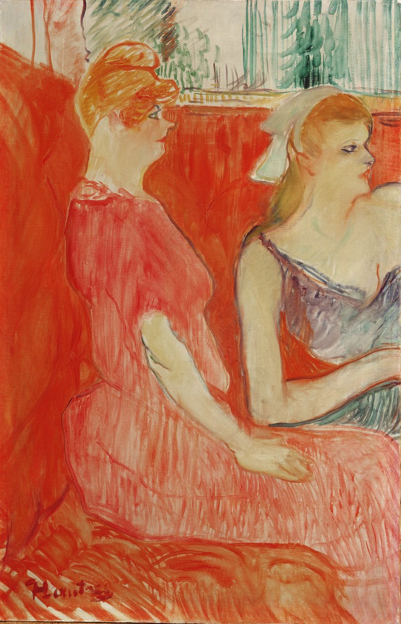 Studie för I salongen på Rue des Moulins, 1894 av Henri de Toulouse Lautrec